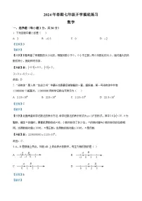 河南省南阳市南召县2023-2024学年七年级下学期开学考试数学试题（解析版）