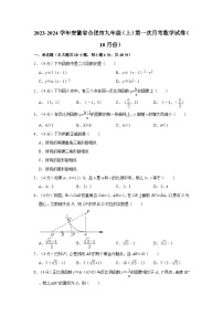 2023-2024学年安徽省合肥市九年级（上）第一次月考数学试卷（10月份）