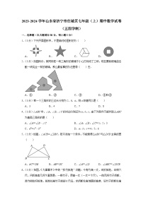 2023-2024学年山东省济宁市任城区七年级（上）期中数学试卷（五四学制）
