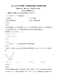 山东省济宁市部分学校2023-2024学年九年级下学期开学考试数学试题（解析版）