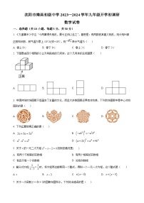 辽宁省沈阳市南昌初级中学2023-2024学年九年级下学期开学调研数学试卷（原卷版+解析版）