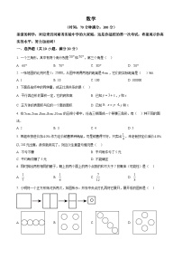 河南省实验中学2024-2025学年上学期七年级入学测试数学试题（原卷版+解析版）