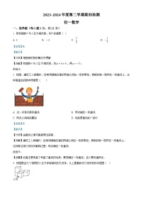 吉林省松原市宁江区吉林油田第十二中学2023-2024学年七年级下学期开学数学试题（解析版）