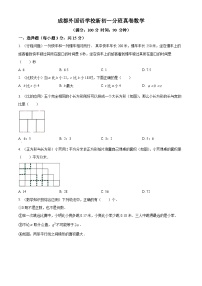 四川省成都市成都外国语学校2024-2025学年七年级上学期入学分班测试数学试题（原卷版+解析版）