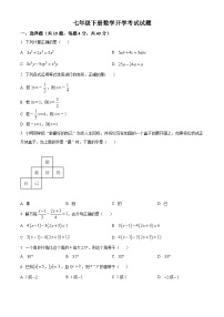 山东省齐河县马集乡中学2023-2024学年七年级下学期开学摸底考试数学试题（原卷版）