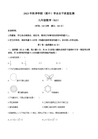 广西壮族自治区河池市凤山县2023-2024学年九年级上学期期中数学试题