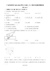 广东省深圳市2023-2024学年八年级上学期期末数学模拟试题（原卷版+解析版）