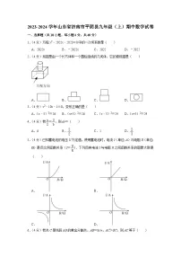 2023-2024学年山东省济南市平阴县九年级（上）期中数学试卷