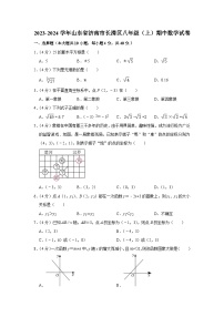 2023-2024学年山东省济南市长清区八年级（上）期中数学试卷