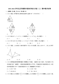 2023-2024学年北京市朝阳外国语学校九年级（上）期中数学试卷【含解析】