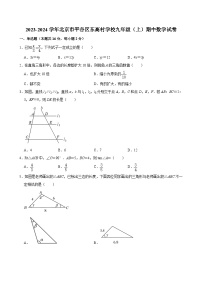 2023-2024学年北京市平谷区东高村学校九年级（上）期中数学试卷【含解析】