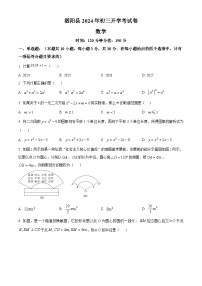 江苏省宿迁市泗阳县2024-2025学年九年级上学期开学数学试题（原卷版+解析版）