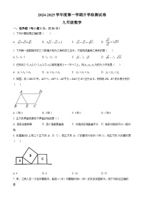 甘肃省武威市凉州区片区2024-2025学年九年级上学期开学检测数学试题（原卷版）