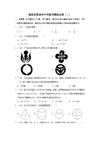 2022年湖南省娄底市中考数学模拟试卷（二）解析版