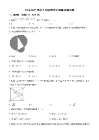 内蒙古巴彦淖尔市杭锦后旗第六中学2024-2025学年九年级上学期开学模底测试数学试题（原卷版+解析版）