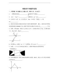 青海省中考数学试卷（含解析版）