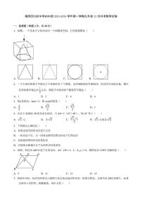 2023-2024学年广东省深圳市福田区红岭中学九年级（上）月考数学试卷（12月份）