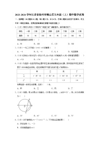 2023-2024学年江苏省徐州市铜山区九年级（上）期中数学试卷