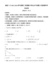 贵州省黔东南苗族侗族自治州镇远县第二初级中学2023-2024学年八年级下学期期中数学试题（原卷版）