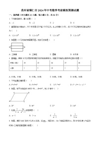 2024年贵州省铜仁市中考数学考前模拟预测试题（原卷版）