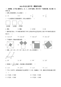 2024年贵州省黔东南州从江县中考一模数学试题（原卷版）