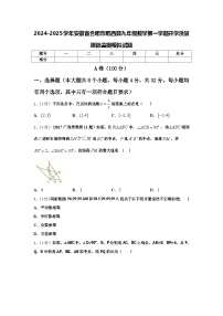 2024-2025学年安徽省合肥市肥西县九年级数学第一学期开学质量跟踪监视模拟试题【含答案】