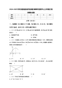 2024-2025学年安徽省宣城市宣州区雁翅学校数学九上开学复习检测模拟试题【含答案】