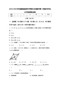 2024-2025学年福建省福州市平潭县九年级数学第一学期开学学业水平测试模拟试题【含答案】