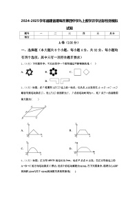 2024-2025学年福建省建瓯市第四中学九上数学开学达标检测模拟试题【含答案】