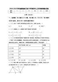 2024-2025学年福建省厦门双十中学数学九上开学调研模拟试题【含答案】