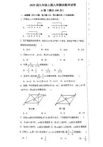 四川省成都市武侯区成都市棕北中学2024-2025学年九年级上学期开学数学试题