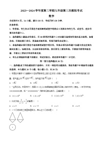 2024年广东省东莞市部分学校中考三模数学试题（原卷版）