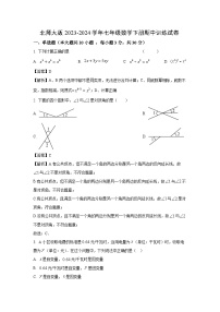 [数学][期中]北师大版2023-2024学年七年级下册期中训练试卷(解析版)
