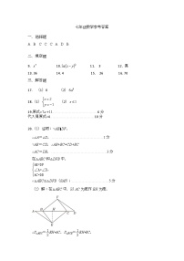 江苏省淮安市外国语学校2023-2024学年七年级下学期期末考试数学试题