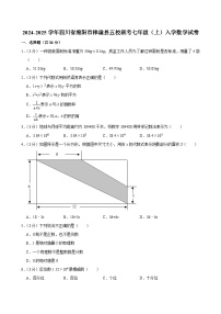 ++四川省绵阳市梓潼县2024-2025学年五校联考七年级上期入学数学试卷