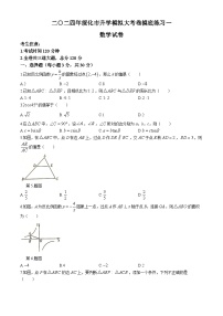 2024年黑龙江省绥化市升学模拟大考卷中考模拟数学试题