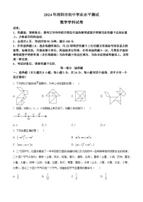 精品解析：2024年广东省深圳市中考数学试题（原卷版）