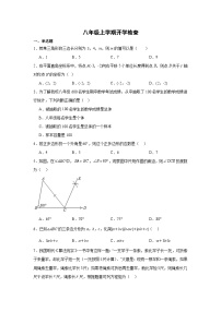 安徽省阜阳市实验中学2024-2025学年八年级上学期开学数学试卷