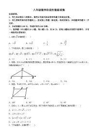 内蒙古呼和浩特市秋实中学2022-2023学年八年级下学期期中数学试题(无答案)