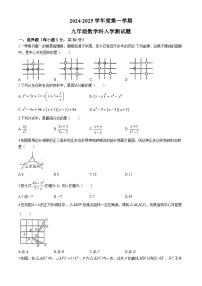 广东省揭阳市揭东县多校联考2024-2025学年九年级上学期开学考试数学试题(无答案)