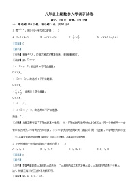 湖南省长沙市一中雨花新华都学校2024-2025学年八年级上学期开学考试数学试题（解析版）