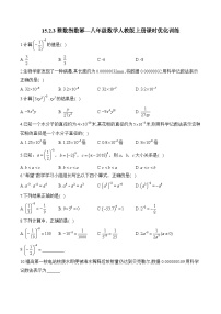 人教版（2024）八年级上册15.2.3 整数指数幂一课一练