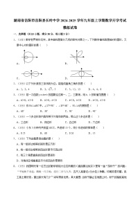 湖南省+岳阳市+岳阳县岳阳经济技术开发区长岭中学2024-2025学年九年级上学期数学开学考试模拟试卷