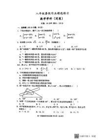 2024-2025-1湘郡培粹八上入学数学试卷