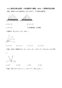 初中数学人教版（2024）七年级上册（2024）6.3 角复习练习题