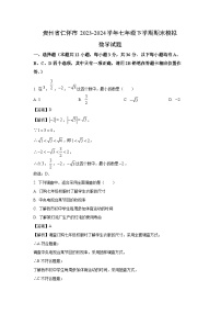 [数学][期末]贵州省仁怀市2023-2024学年七年级下学期期末模拟试题(解析版)