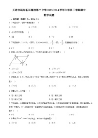 天津市滨海新区塘沽第二中学2023-2024学年七年级下学期期中考试数学试卷(答案不全）