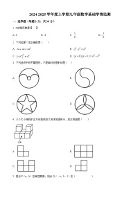 黑龙江省哈尔滨市道里区2024-2025学年九年级上学期开学测试数学试题（原卷版+解析版）