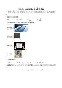 2024年江苏省盐城市中考数学试卷（含详细答案解析）