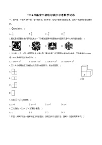 2024年黑龙江省哈尔滨市中考数学试卷（含详细答案解析）